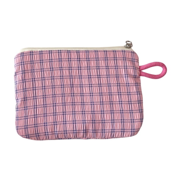 WEGFTDUOP Home Storage Products Woolen Knitted Bag Striped Color-blocked Cosmetic Bag Pattern Cosmetic Bag Portable Cosmetic Bag Ins-style Pencil Case