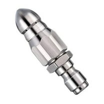 WEGFTDUOP Household Tools jet nozzle high pressure hose nozzle, Stainless Sewer Jetter Nozzle Set – 5000 PSI 1-Fwd 6-Rear Jets, 1/4" Quick-Connect, SUS304, Grease/Gravel/Hair Drain Cleaning