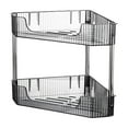 thumbnail image 1 of WEGFTDUOP Kitchen Double Shelf Countertop Corner Triangular Spice Hanging Shelf Corner Storage Wall Mounted Hole-Free Shelf, 1 of 6