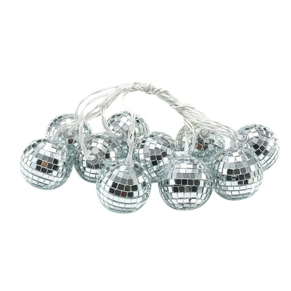 WEGFTDUOP LED String Lights Mirror Ball Stage Reflection Lamp For Wedding DJ Home Party Decor