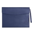 thumbnail image 1 of WEGFTDUOP Leather Document Bag - 13x9.4 Inch Waterproof File Folder with Removable Strap, A4 Size Organizer for Office/School/Travel, Stylish Pouch for Files & Electronics, 1 of 6