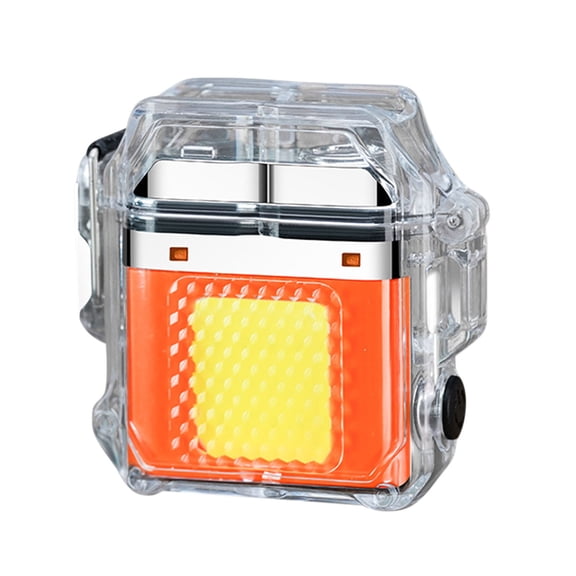 WEGFTDUOP Lighter Rechargeable Lighter Flameless Windproof Water Proof With Lighting Unique Lighter Gifts For Father's Day Christmas Birthday Candles Household Goods