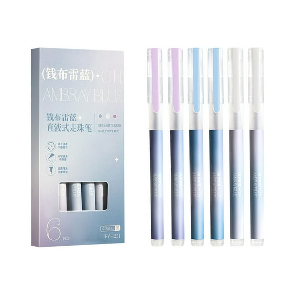 WEGFTDUOP Liquid Ink Ballpoint Pen Black Quick Dry for Students