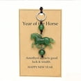 thumbnail image 1 of WEGFTDUOP Lucky Amethyst Crystal Horse Keychain - Exquisite Gemstone Charm, Handcrafted Key Ring, Fashion Accessory, Suitable for Car & Bag, Daily Use & Gift, 1 of 2