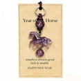 thumbnail image 1 of WEGFTDUOP Lucky Amethyst Crystal Horse Keychain - Exquisite Gemstone Charm, Handcrafted Key Ring, Fashion Accessory, Suitable for Car & Bag, Daily Use & Gift, 1 of 4