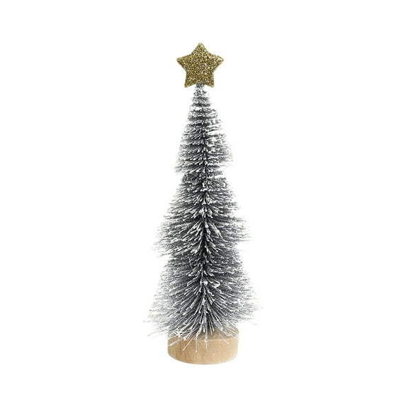 WEGFTDUOP Mini Christmas Tree Small Tabletop Ornament Christmas Decoration Dipped In White Tower Tree Christmas Tree Decoration Christmas Holiday Products