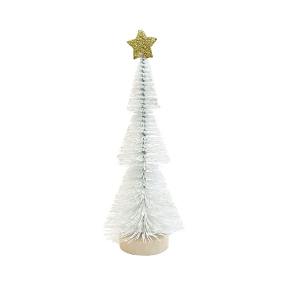 WEGFTDUOP Mini Christmas Tree Small Tabletop Ornament Christmas Decoration Dipped In White Tower Tree Christmas Tree Decoration Christmas Holiday Products