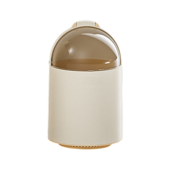 WEGFTDUOP Mini Trash Can with Removable Twist Top Lid, Compact for Kitchen, Bathroom, Bedroom & Office
