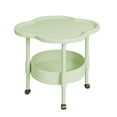 thumbnail image 1 of WEGFTDUOP Modern Plastic Bedside Table 17.3" Mini Square Side Table Small End Table for Bedroom Living Room Easy Assembly Space-Saving Nightstand Lightweight 44x44x48 cm, 1 of 9