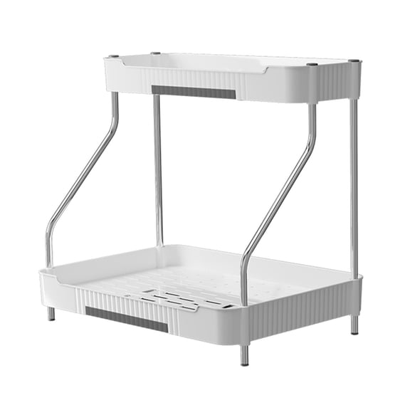 WEGFTDUOP Multi-Tier Kitchen Counter Organizer, Space Saving Spice Bottle and Condiment Display Storage Shelf
