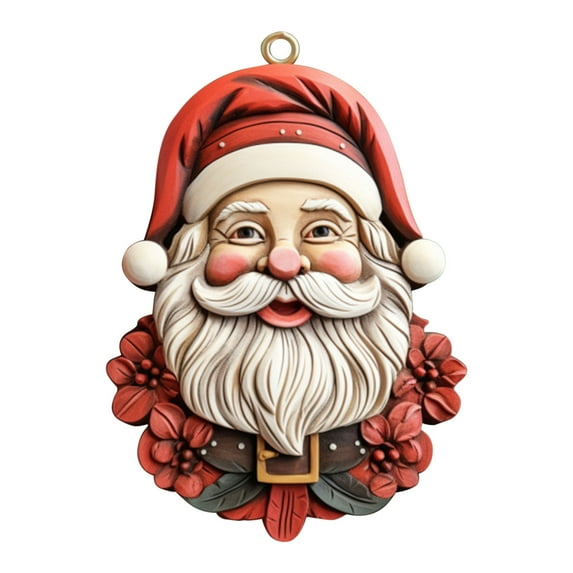 WEGFTDUOP New Christmas Decorations Christmas Tree Hanging Resin Crafts Father Christmas Hanging Decorative Decoration