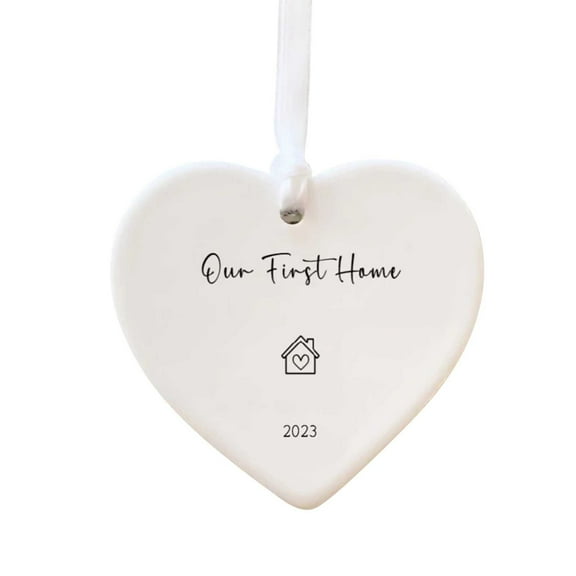 WEGFTDUOP New Home 2023, First Christmas Our New Home Bauble, Housewarming Gift, New Home Gift, First Home Christmas Decoration, 1st Xmas, Holiday