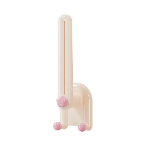 WEGFTDUOP No-Drill Wall-Mounted Hair Accessories Rack, 1Pc Plastic Storage Hook (21.6x7x5.8cm), Adjustable Organizer for Headbands, Hair Clips & Rubber Bands