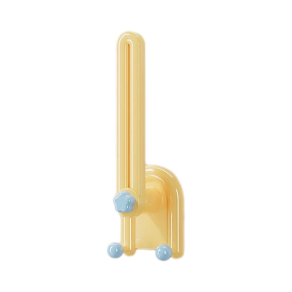 WEGFTDUOP No-Drill Wall-Mounted Hair Accessories Rack, 1Pc Plastic Storage Hook (21.6x7x5.8cm), Adjustable Organizer for Headbands, Hair Clips & Rubber Bands