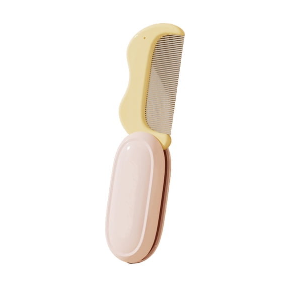WEGFTDUOP Portable Foldable Pet Comb For Cats And Dogs Foldable Stainless Steel Teeth Small Facial Comb