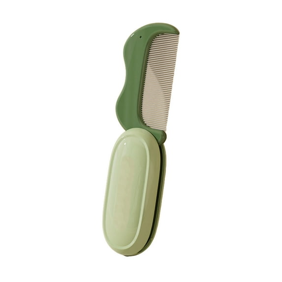 WEGFTDUOP Portable Foldable Pet Comb For Cats And Dogs Foldable Stainless Steel Teeth Small Facial Comb