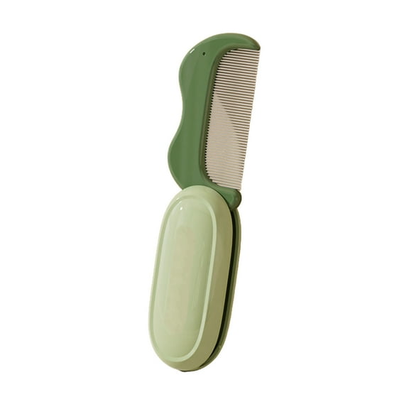 WEGFTDUOP Portable Foldable Pet Comb For Cats And Dogs Foldable Stainless Steel Teeth Small Facial Comb