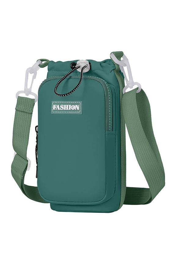 Portable Water Bottle Bag For Women Outdoor Lightweight Travel Crossbody Bag Multi Functional Mobile Bundle Shoulder Bag