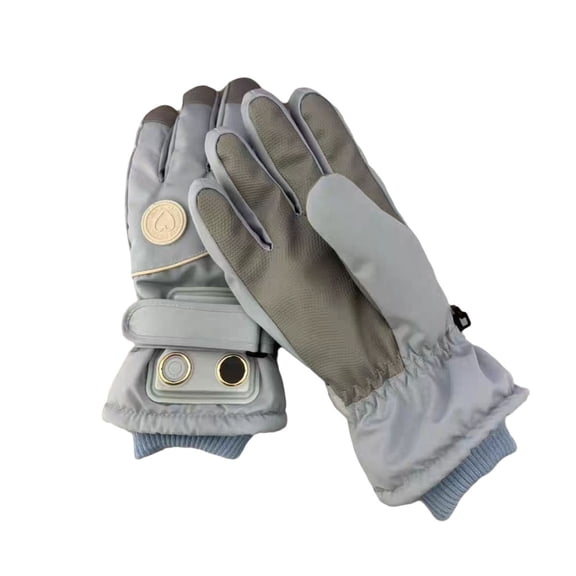 WEGFTDUOP Rechargeable Heating Gloves, Waterproof Windproof Lithium Battery Gloves for Men Women, Touchscreen Warm Gloves for Motorcycle Riding Skiing Hiking Camping