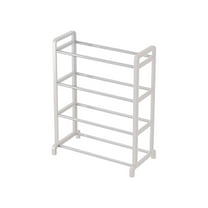 WEGFTDUOP Shoe Rack Shoe Rack Organizer Four Tier Shoe Rack Daily Use Bedroom Closet Entryway Bedroom