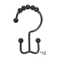 thumbnail image 1 of WEGFTDUOP Shower Curtain Hooks Rings For Bathroom 12 Pcs Iron, 1 of 6