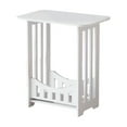 thumbnail image 1 of WEGFTDUOP Side Table Modern White PVC Bedside Table Mini Coffee Sofa Side End Table 15.75"x12.6"x8.66" Small Bedroom Storage Cabinet Nightstand for Dorm Apartment Easy Assembly Space Saving, 1 of 6