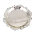 thumbnail image 1 of WEGFTDUOP Silver Metal Embossed Tray - Elegant for Snack, Jewelry & Home Decor, 1 of 6