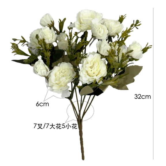 WEGFTDUOP Simulated Flower Home Decoration Wedding Handheld Flower Road Guide Wall Artificial Flower, High End Artificial Flowers Outdoor