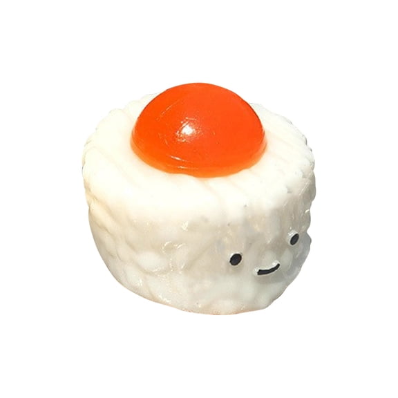 WEGFTDUOP Simulation Souffle Rice Ball Figurine, Mini Dessert Decor For Home And Desk Display