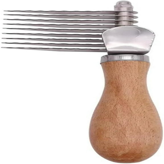 WEGFTDUOP Small Bunny Dematting Comb - Pet Detangler Brush for Long Hair & Thick Undercoat, Gentle Grooming Tool