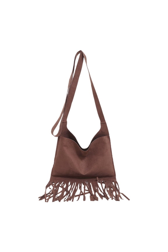 Small Square Handbag For Women Fashionable Style For Tassel Shoulder Bag Versatile Crossbody Bag