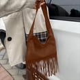 thumbnail image 1 of WEGFTDUOP Small Square Handbag For Women Fashionable Style For Tassel Shoulder Bag Versatile Crossbody Bag, 1 of 6