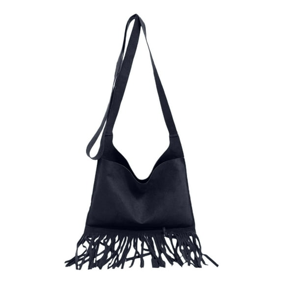 WEGFTDUOP Small Square Handbag For Women Fashionable Style For Tassel Shoulder Bag Versatile Crossbody Bag