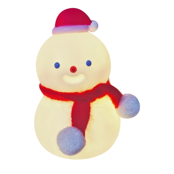 WEGFTDUOP Snowman LED Night Light Cute Mini Button Battery Powered Ideal For Children's Bedroom Baby Room Decoration