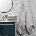 thumbnail image 1 of WEGFTDUOP Soft Linen Luxury 5 Piece Towel Set,2 Bath Towels 3 Washcloths, 600 GSM 100% Cotton Turkish Towels for Bathroom, Soft & Absorbent Bathroom Towels Set,Gray, 1 of 7