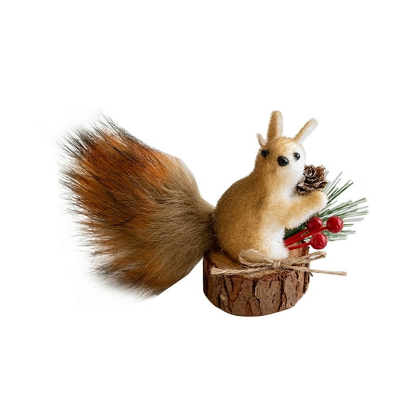 WEGFTDUOP Squirrels Christmas Decorations Simulation Squirrels Pendant Christmas Tree Hanging Hanging Ornaments