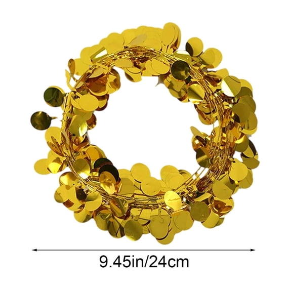 WEGFTDUOP St. Patrick's Day Trefoil Ribbon Wreath Irish Wires Wreath With Floral Shape Table Candleholder Wreath Decoration