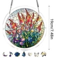 thumbnail image 1 of WEGFTDUOP Sun Catcher Acrylic Puzzles Suncatcher Window Hanging 7.4 Inch Catcher Puzzle Garden Decoration For Women Men Mom Birthday Gift Home Decor Stained Glass Window Hanging, 1 of 7