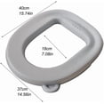 thumbnail image 1 of WEGFTDUOP Toilet Seat Warmer Soft Thicker Bathroom Toilet Seat Cover, Non Slip Warmer Comfortable Seat Cushions, Easy Install , Reusable Toilet Seat Cover Gray, 1 of 7