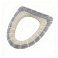 thumbnail image 1 of WEGFTDUOP Toilet Seat Warmer Soft Thicker Bathroom Toilet Seat Cover, Non Slip Warmer Comfortable Seat Cushions, Easy Install , Reusable Toilet Seat Cover Beige, 1 of 4