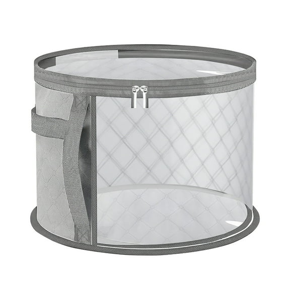WEGFTDUOP Transparent Mesh Hat Storage Bag For Travel Stackable Storage Oxfords Cloth Handles