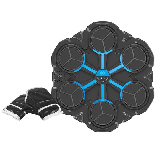 WEGFTDUOP Upgraded Wall Mounted Music Boxing Machine for Kids with Cool Lights, LED Punch Counter Interactive Fun Punch Trainer with 3 Modes & 3 Sounds, Top Teenage Boy Gifts for Home Workout