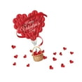 thumbnail image 1 of WEGFTDUOP Valentine's Day Decorations Valentines Day Decorative Stickers Sweet Gift Box Window Stickers For Shopping Mall Display Windows, 1 of 8