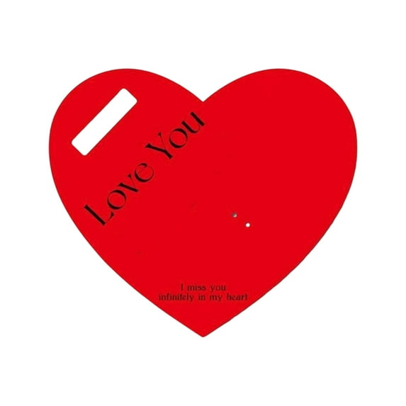 WEGFTDUOP Valentines Day Portable Flower Heart shaped Card Flower Bouquet Gift Card can be written on card giving a unmatched loves Wedding Anniversary Party Gifts