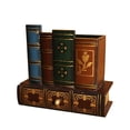 thumbnail image 1 of WEGFTDUOP Vintage Fake Book Decor Box, Simulation Book Jewelry Organizer for Office & Home, 1 of 7