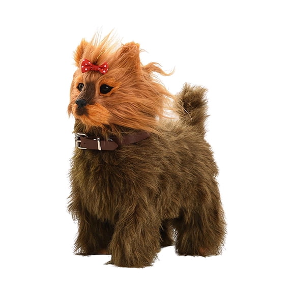 WEGFTDUOP Walking Barking Toy Dog with Remote Control Leash, Plush Puppy Electronic Interactive Toys , Shake Tail, Singing, Walking, Pretend Realistic Stuffed Animal Dog, Best Gift