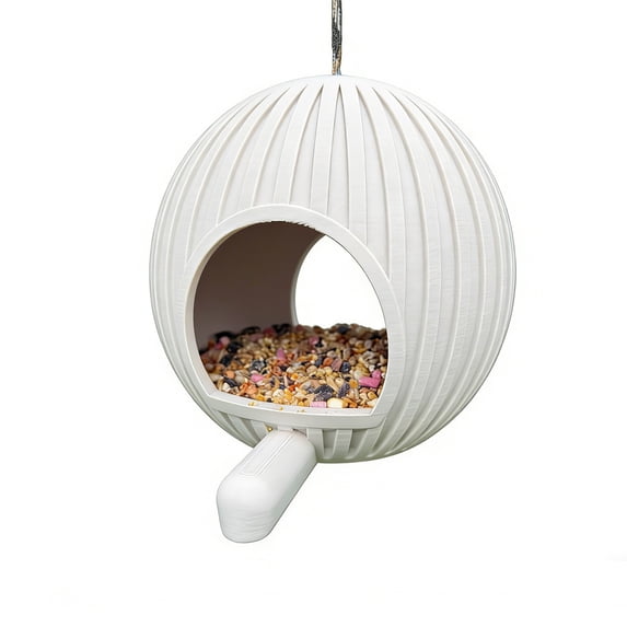 WEGFTDUOP Weather-Resistant Plastic Outdoor Hanging Bird Feeder, Easy to Hang & Clean, Large Capacity for Mixed Bird Seeds, Attracts Wild Birds to Garden Patio Backyard