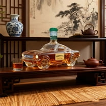 WEGFTDUOP Whiskey Decanter, Car Decanter Bottle, Car-Themed Liquor Dispensing Container, Cars Shape Novel Glass Decanter Makes for Connoisseur, Collector or Lover of Unusual Bar Accessories