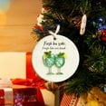 thumbnail image 1 of WEGFTDUOP Wine Glass Themed Christmas Ornament Christmas Tree Pendant Holiday Decoration, 1 of 5