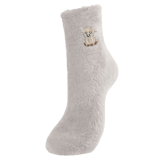 WEGFTDUOP Women's Winter Thick Warm Mid-Tube Socks Wool Polyester Elastic Cute Australian Fleece Home Indoor Outdoor Floor Wear Moisture-Wicking Odor-Resistant Footwear